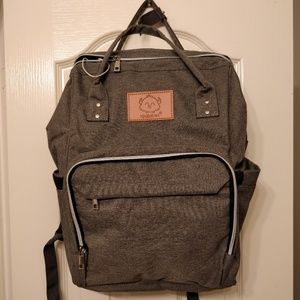 NWT Gray Diaper Backpack